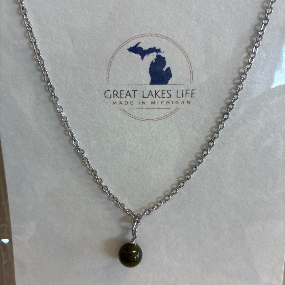 Genuine green jasper.